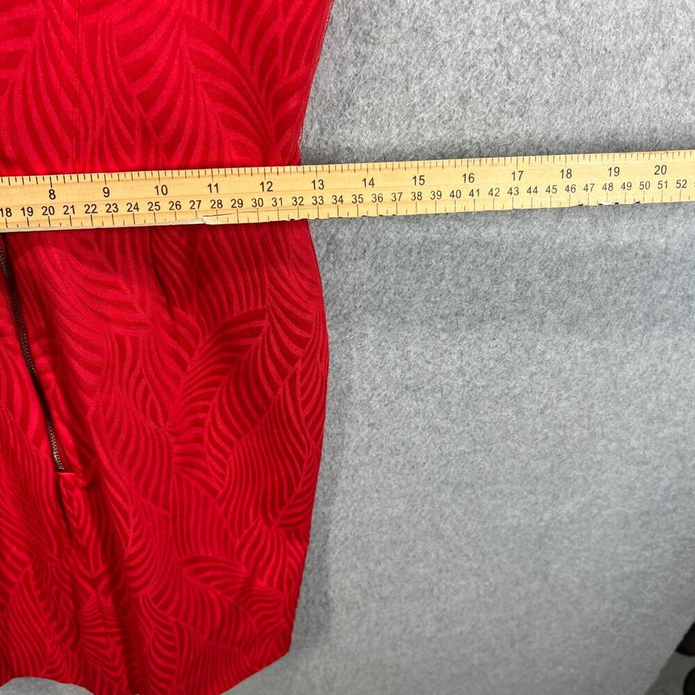 The Kooples Red Mini Dress Polka Dot Mesh Yoke Sexy Valentine Womens 36 US S NWT - Picture 7 of 9